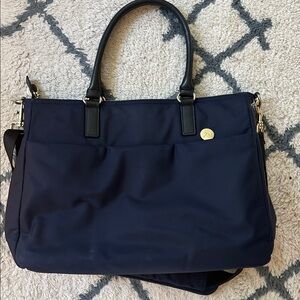 Lo & Sons Brookline Laptop Bag.  Navy.